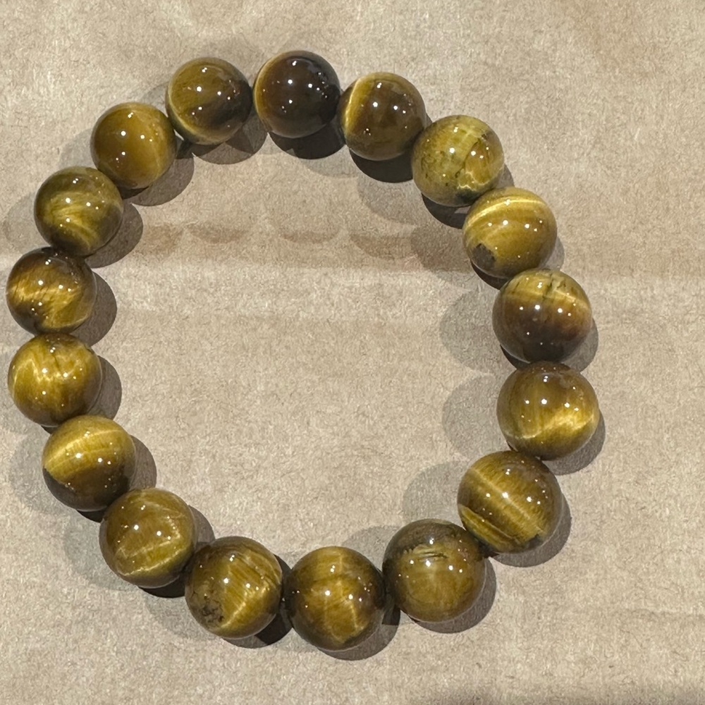 NWOT Tiger Eye Glass stone Bracelet - Picture 2 of 5